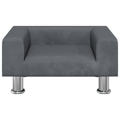 Hondenmand 50x40x26,5 cm fluweel donkergrijs