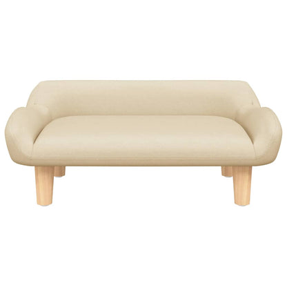 Hondenmand 70x40x24 cm stof crèmekleurig