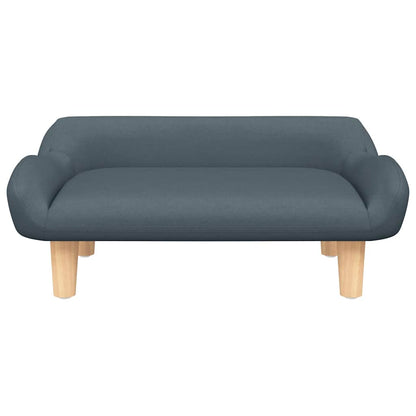 Hondenmand 70x40x24 cm stof donkergrijs