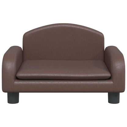 Hondenmand 50x40x30 cm kunstleer bruin