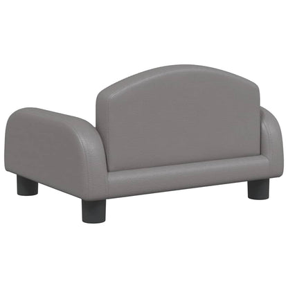 Hondenmand 50x40x30 cm kunstleer grijs