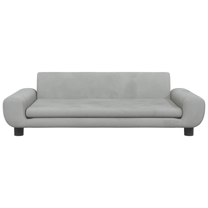 Hondenmand 100x54x33 cm fluweel lichtgrijs
