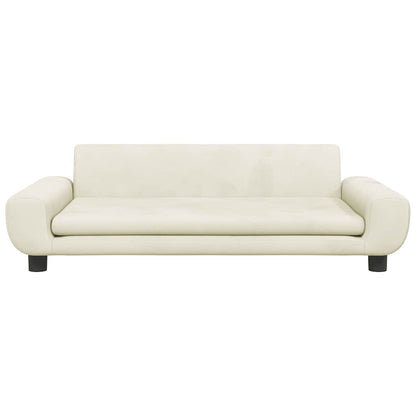 Hondenmand 100x54x33 cm fluweel crèmekleurig