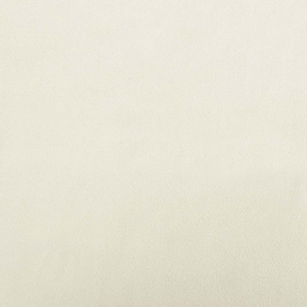 Hondenmand 100x54x33 cm fluweel crèmekleurig