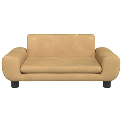 Hondenmand 70x45x33 cm fluweel bruin