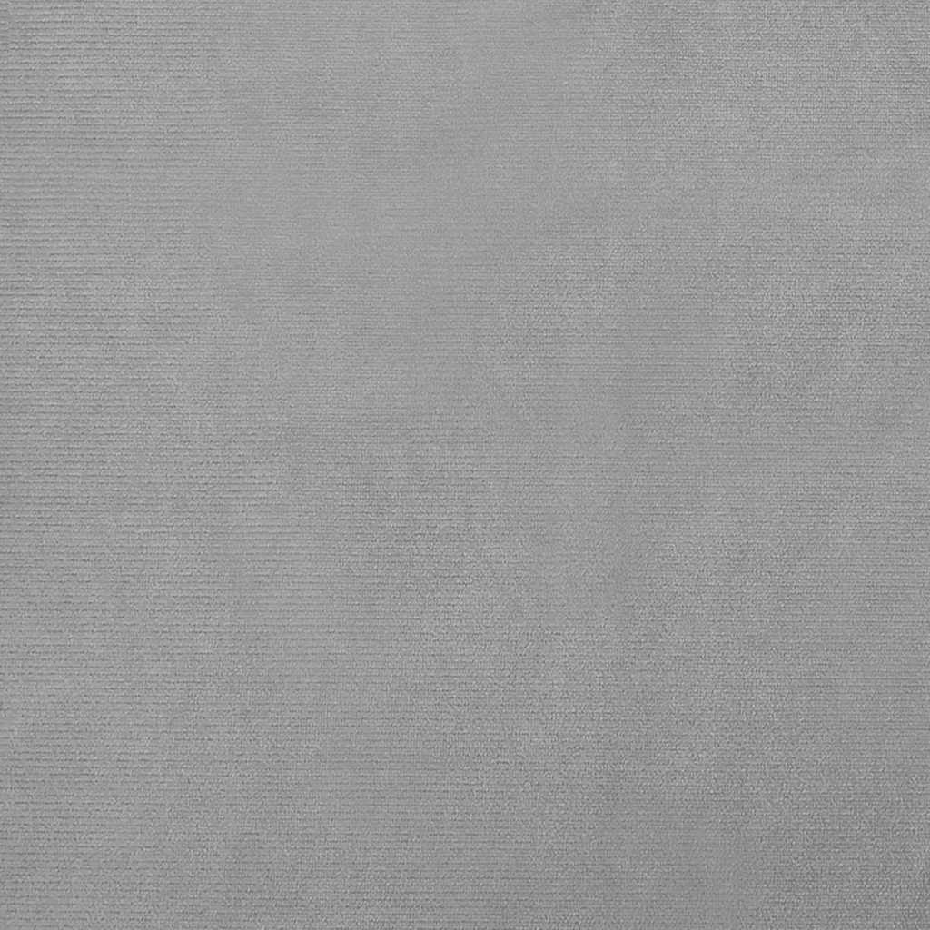 Hondenmand met verlengstuk 100x50x30 cm fluweel lichtgrijs