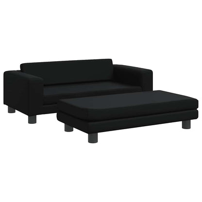 Hondenmand met verlengstuk 100x50x30 cm kunstleer zwart