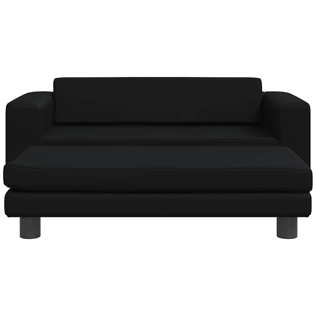 Hondenmand met verlengstuk 100x50x30 cm kunstleer zwart