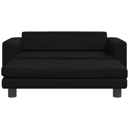Hondenmand met verlengstuk 100x50x30 cm kunstleer zwart