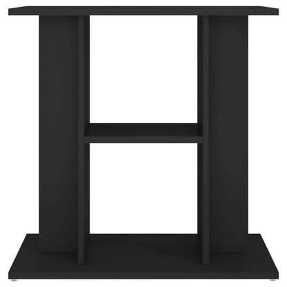 Aquariumstandaard 60x30x60 cm bewerkt hout zwart