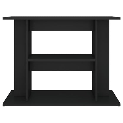 Aquariumstandaard 80x35x60 cm bewerkt hout zwart