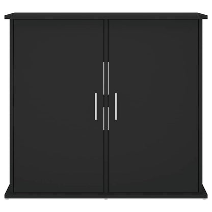 Aquariumstandaard 81x36x73 cm bewerkt hout zwart