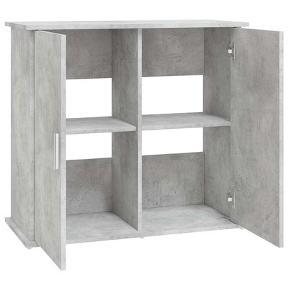 Aquariumstandaard 81x36x73 cm bewerkt hout betongrijs