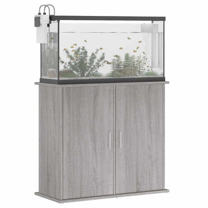 Aquariumstandaard 81x36x73 cm bewerkt hout grijs sonoma eiken
