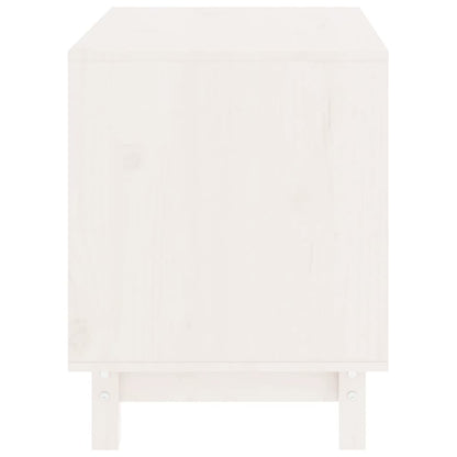 Hondenhok 60x45x57 cm massief grenenhout wit