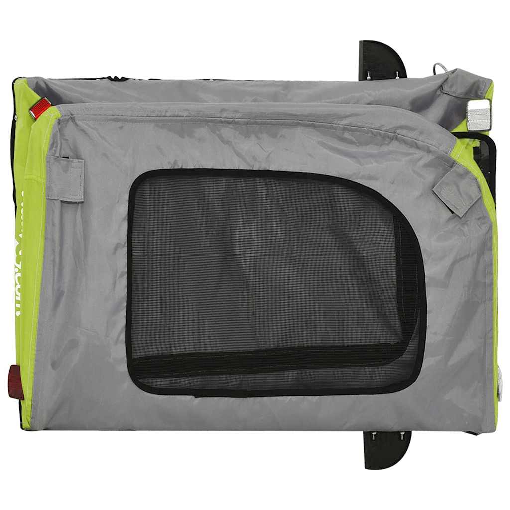 Fietskar voor huisdieren Groen en rood 124.5 x 63.5 x 53 cm