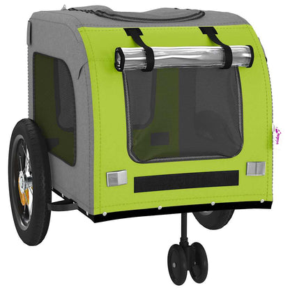 Fietskar voor huisdieren Groen en rood 124.5 x 63.5 x 53 cm