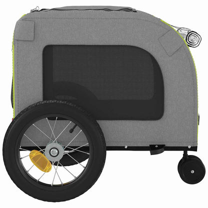 Fietskar voor huisdieren Groen en rood 124.5 x 63.5 x 53 cm