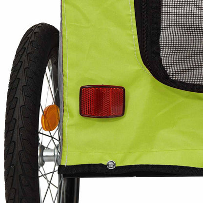Fietskar voor huisdieren Groen en rood 124.5 x 63.5 x 53 cm