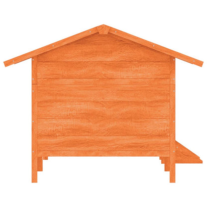Hondenhok 159x120x88,5 cm massief grenenhout bruin
