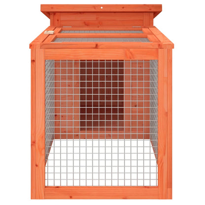 Konijnenhok 100,5x54x55 cm massief grenenhout bruin