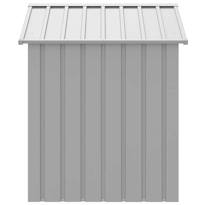 Hondenhok met dak 117x103x123 cm gegalvaniseerd staal