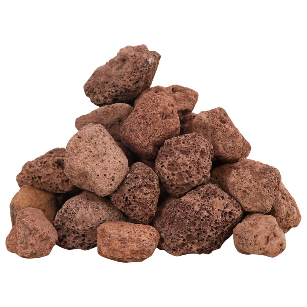 Lavastenen 25 kg 3-5 cm rood