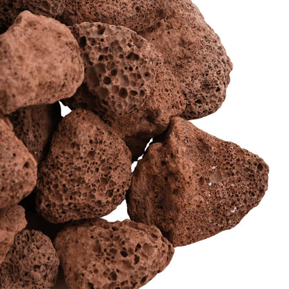 Lavastenen 25 kg 3-5 cm rood