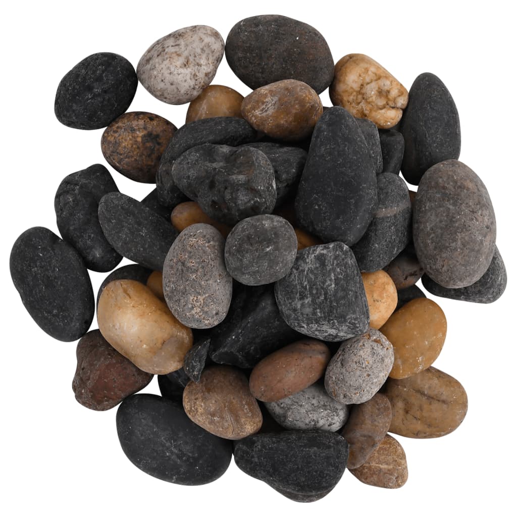 Kiezelstenen gepolijst 5-8 cm 10 kg meerkleurig