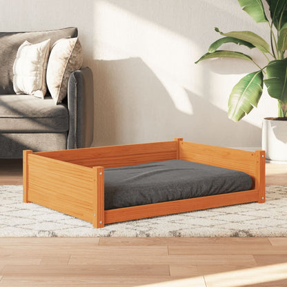 Hondenmand 105,5x75,5x28 cm massief grenenhout wasbruin