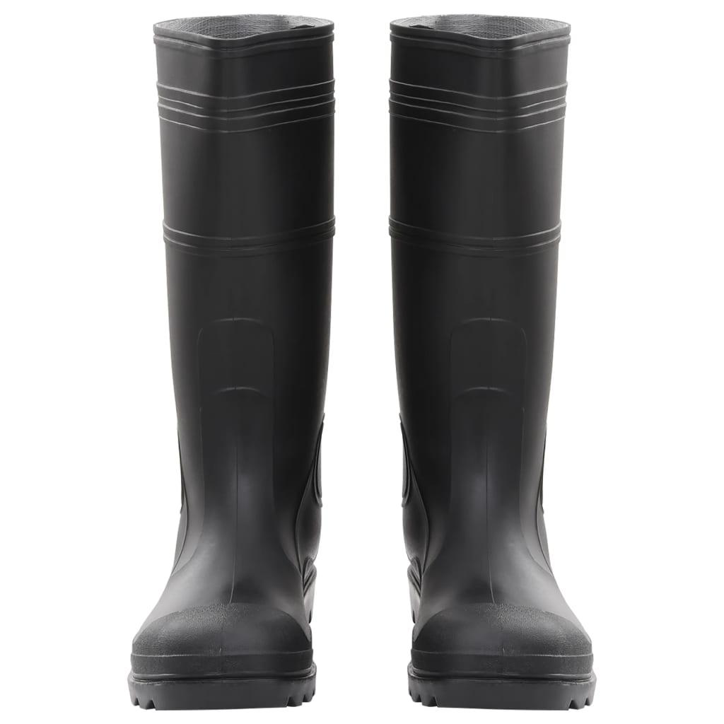 Regenlaarzen maat 45 PVC zwart