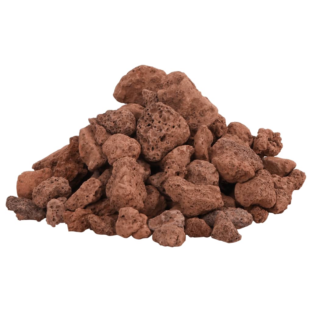 Lavastenen 25 kg 1-2 cm rood