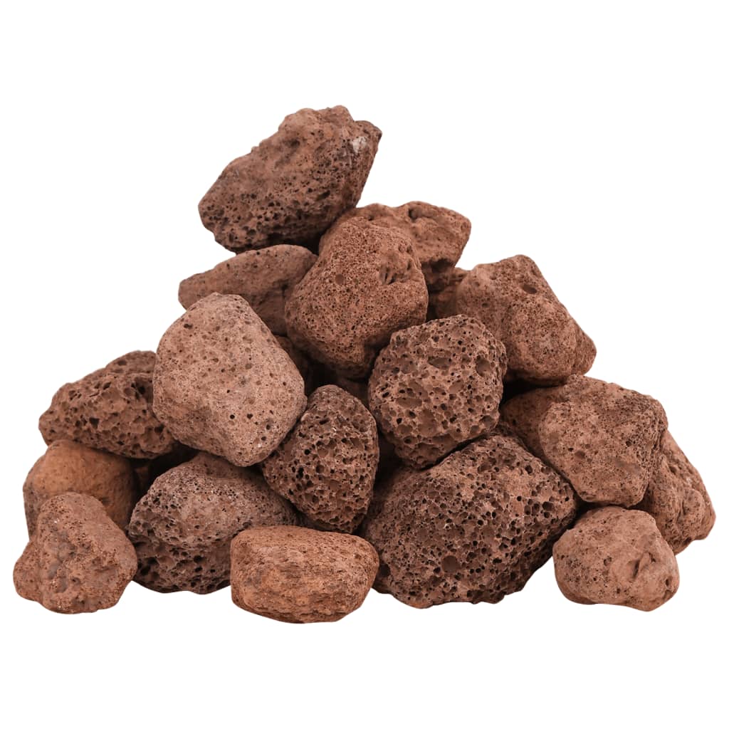Lavastenen 25 kg 3-5 cm rood
