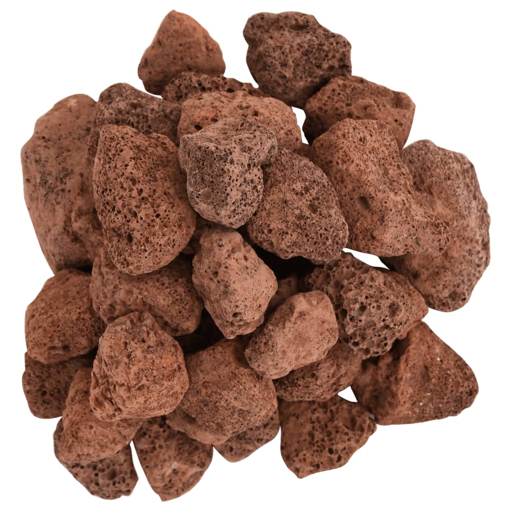 Lavastenen 25 kg 3-5 cm rood