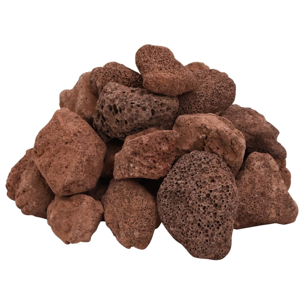 Lavastenen 25 kg 5-8 cm rood
