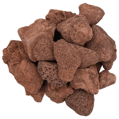 Lavastenen 25 kg 5-8 cm rood