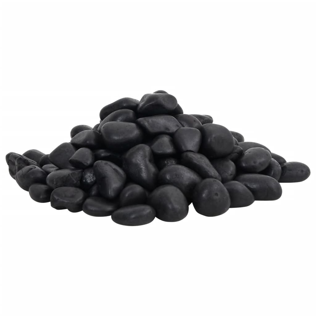 Kiezelstenen gepolijst 2-5 cm 10 kg zwart
