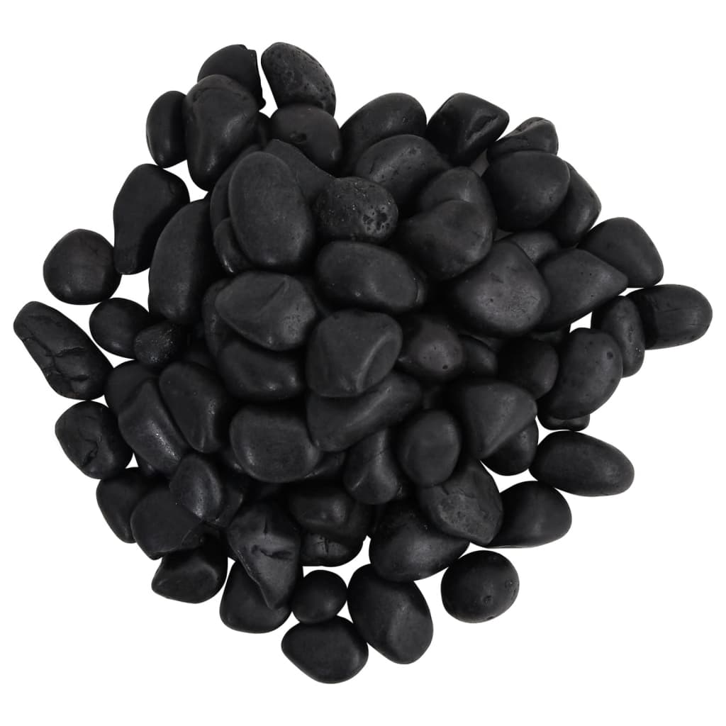 Kiezelstenen gepolijst 2-5 cm 10 kg zwart