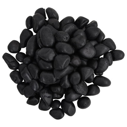 Kiezelstenen gepolijst 2-5 cm 10 kg zwart