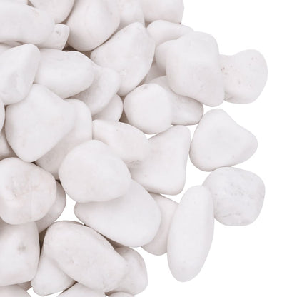 Kiezelstenen gepolijst 2-5 cm 10 kg wit