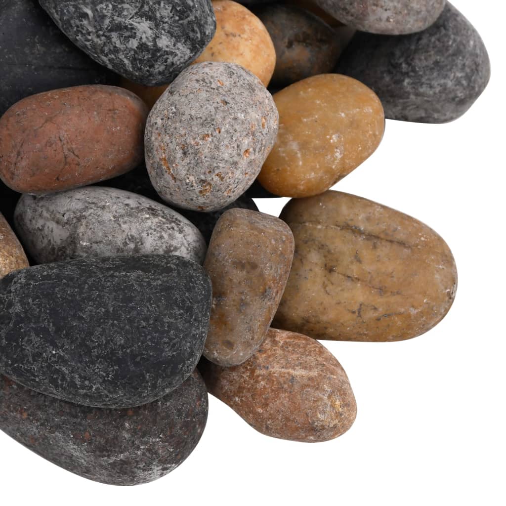 Kiezelstenen gepolijst 5-8 cm 10 kg meerkleurig