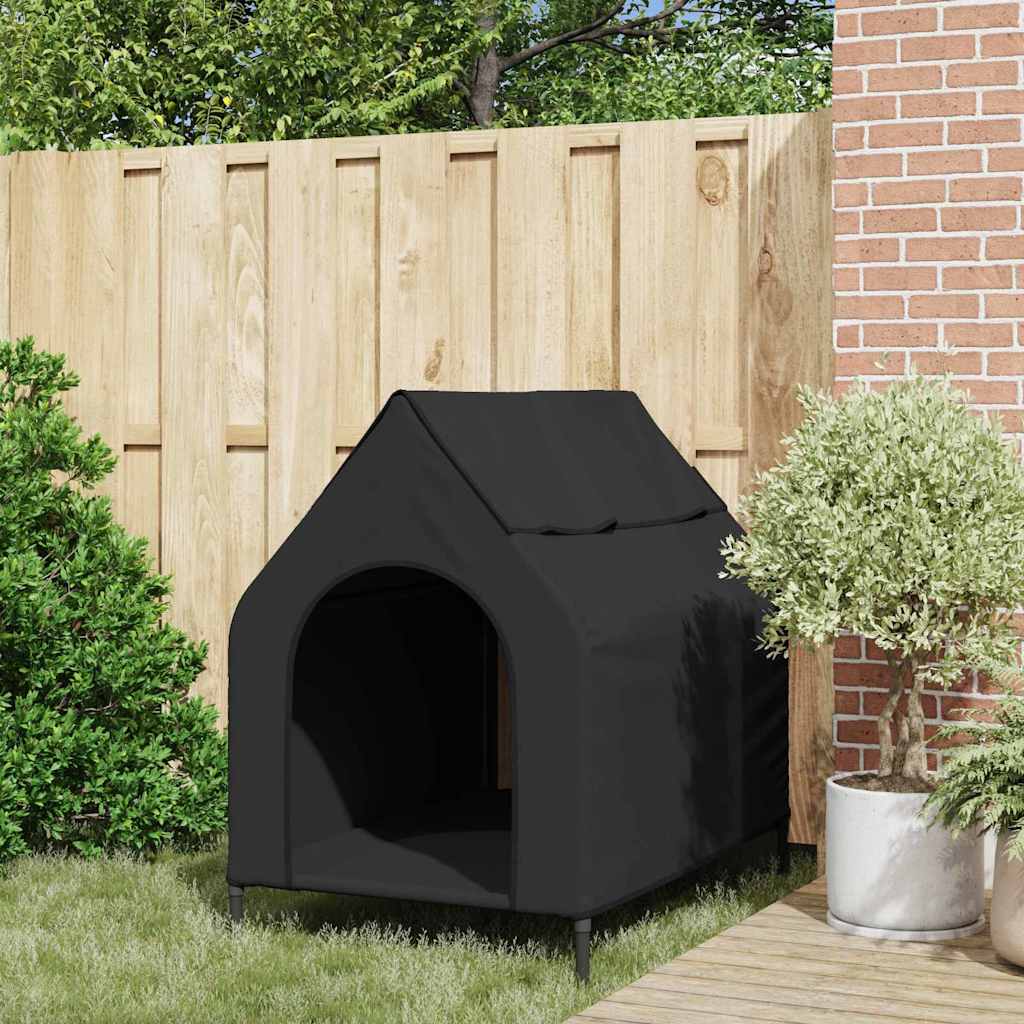 Hondenhuis Zwart 110 x 75 x 107.5 cm Oxford Stof en Staal