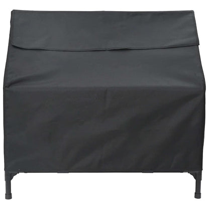 Hondenhuis Zwart 110 x 75 x 107.5 cm Oxford Stof en Staal