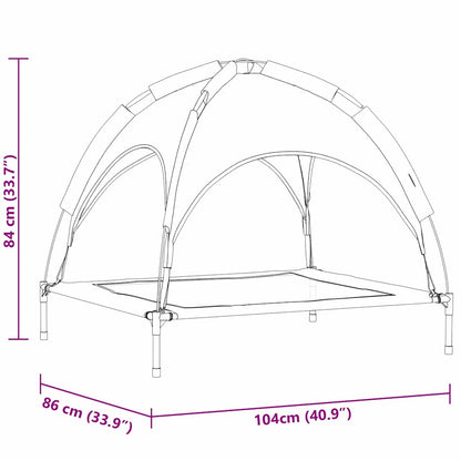 Hondenbed Zwart xl Staal