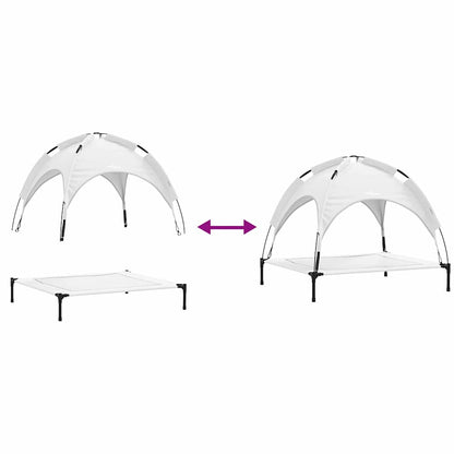 Hondenbed Zilvergrijs l Staal