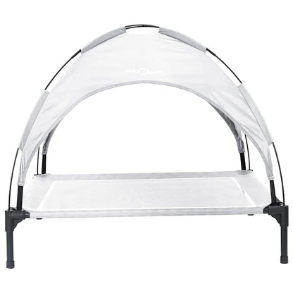 Hondenbed Zilvergrijs xl Staal
