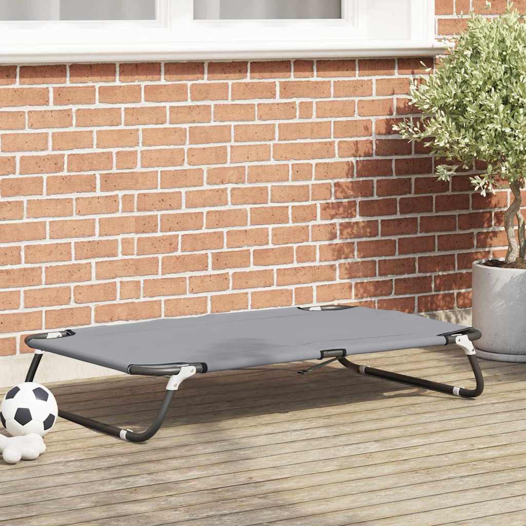 Hondenbed Lichtgrijs 105 x 65 x 18 cm Oxford Stof en Staal