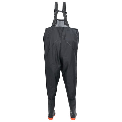 Waadpak met laarzen maat 45 zwart