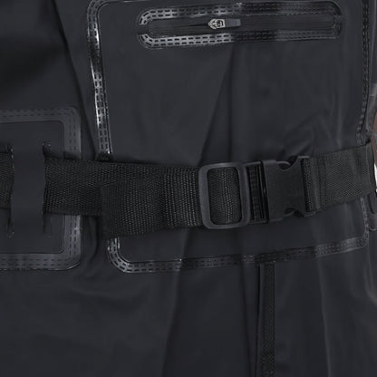 Waadpak met laarzen en riem maat 44 zwart