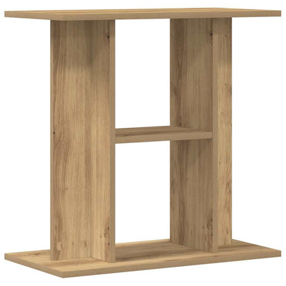 Aquariumstandaard 60x30x60cm bewerkt hout artisanaal eikenkleur